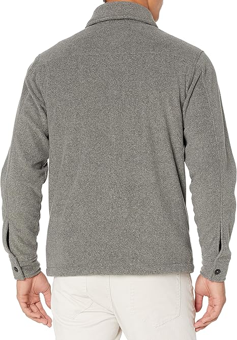 Men's Long-Sleeve Polar Fleece Shirt Jacket
