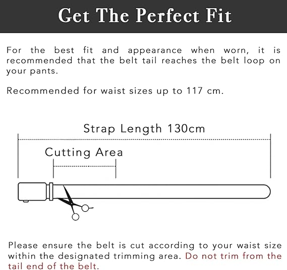 Men's Elastic Nylon Belt with Heavy-Duty Automatic Metal Buckle, Quick-Dry Adjustable Cut-to-Fit Belt for Business & Casual, 130cm Length, Fits 70-117cm Waist