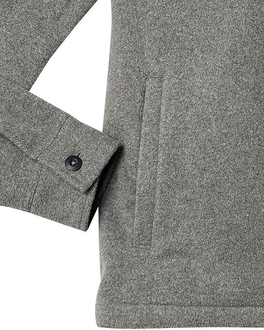Men's Long-Sleeve Polar Fleece Shirt Jacket